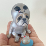フレンチブルドッグ　はらぺこ宇宙人　【いつもそばにいてくれるフレブルのフィギュア】