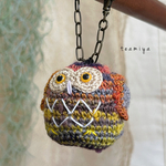【現品】フクロウ バッグチャーム(Yellow eyes)
