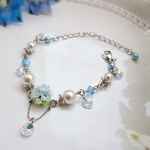 幸せのおまじない　ネモフィラ×something blue🦋　ブレスレット
