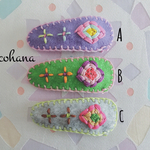 ネイティヴ＊刺繍ヘアピン