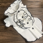 犬服　薄手　ホワイトデニムフリル　オーダー
