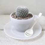 *サボテン*Tea-Cup-White*