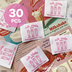 布タグ　【 milk shake 白】 30枚入り
