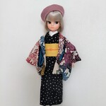 20センチドールサイズ  羽織と着物のセット
