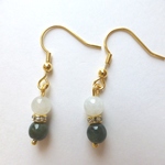シンプル翡翠ピアス２