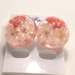 スターフラワーのノンホールピアス  ピンク×ピンク×ピンク☆