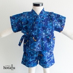 ⭐️SALE⭐️とんぼの甚平_藍色(80サイズ)