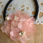 再販❣️ピンク紫陽花（あじさい） ヘアゴム