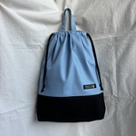 体操服袋 (縦42×横33cm)持ち手付き　くすみブルー 高学年　お着替え袋　体操服入れ　無地　シンプル　中学生