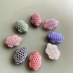 【カラーお任せバラ】JIRI＊IVANA#czech beads#チェコビーズ　turtle🐢18✖️13㍉ mixassort/white