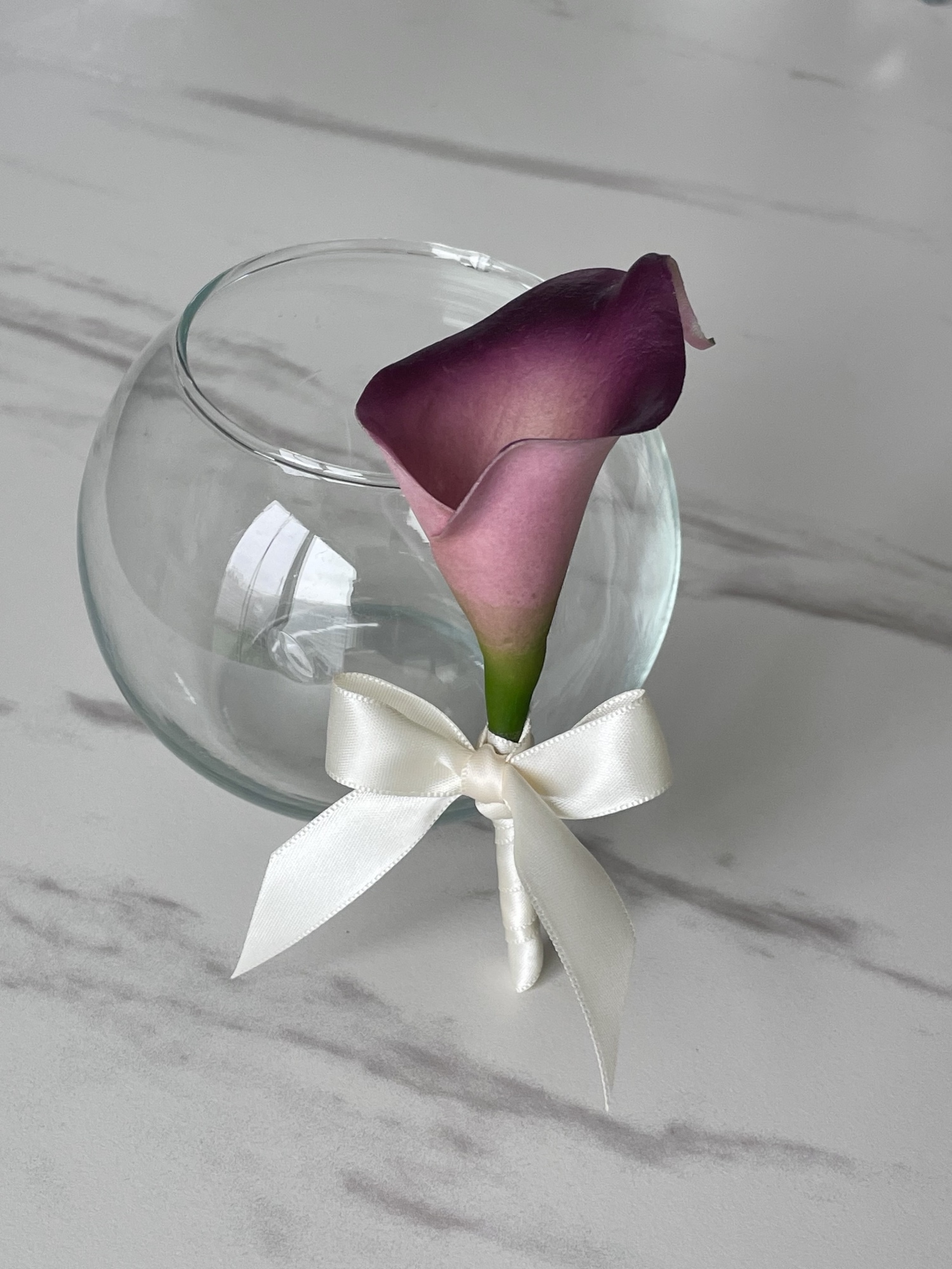 ピーチ胡蝶蘭×アンスリウム♪ウェディングブーケ アーティフィシャル