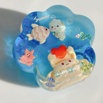 ラブリーな蟹さんの肉球レジン　オブジェ　文鎮