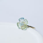 glass hydrangea ring #12