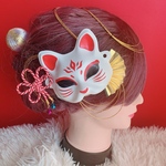 人気☆きつね☆成人式☆ミニお面☆祭り☆組紐アレンジ☆扇子髪飾り☆和玉☆水引☆お祭り髪飾り☆成人式髪飾り☆江戸うちリボン☆七五三★よさこい髪飾り☆お揃い☆結婚式髪飾り☆卒業式髪飾り☆3点セット☆御神輿