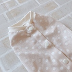 再販🌸 犬服S  冷感ブルーベリードット バニラベージュ バックオープン(背中開き) ✨送料無料✨