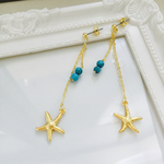 ターコイズ ヒトデ ピアス