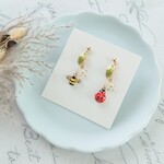 ミツバチ×てんとう虫のピアス/イヤリング