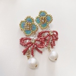 刺繍シリーズピアス| 2way | melancholily