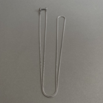 [ 3pcs ]  スネーク 50cm × 0.9mm [ シルバー ] スネークチェーン サージカルステンレス  ネックレス アレルギー対応  p-2119220S-3