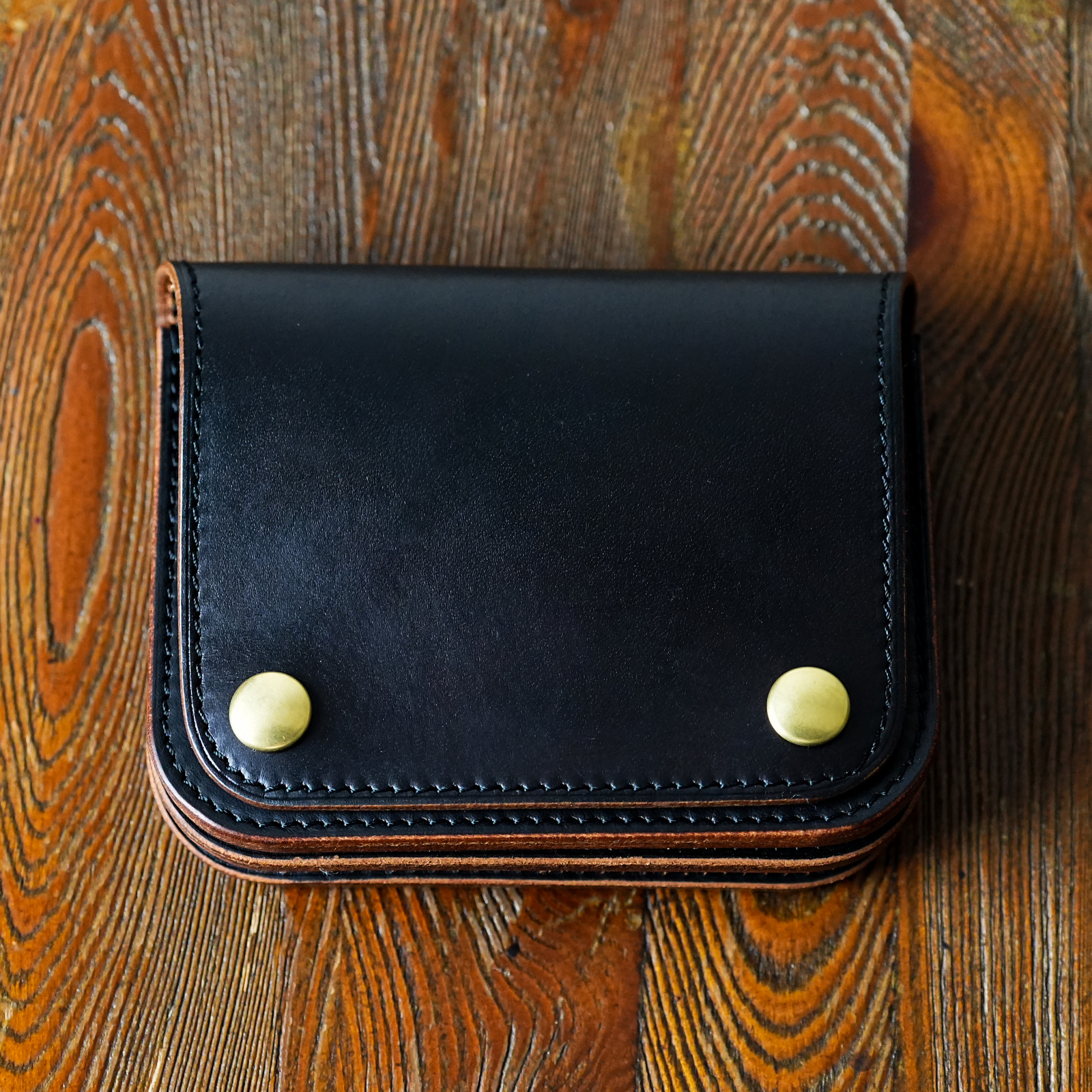 茶芯 ショートトラッカーウォレット 本革 ショート トラッカーウォレット / Short Tracker Wallet < 茶芯