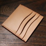 レザークラフト　本革　カード入れ　薄型　ショートサイズ