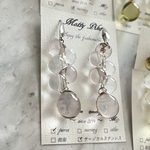 bubble＊イヤリングorピアス(ラベンダーグレードロップ)