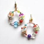 tsubomi hoop ピアス/イヤリング