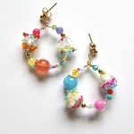 tsubomi hoop ピアス/イヤリング