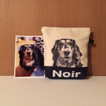 tdr-sbn様オーダー品❤︎愛犬の刺繍ポーチ