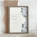 baby poster ローマ字表記【hydrangea】/ ベビーポスター ネームポスター 命名書