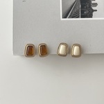 antique color square earring