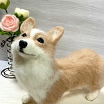 【送料無料】コーギー犬〜「あそぼ！」〜羊毛フェルト