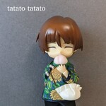 チャイナトップス(リバティひまわり)＋餃子バッグのセット