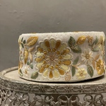 [♡実物のお色味と違う場合があります] インド刺繍リボン　花　インド刺繍　スパンコール　刺繍リボン　リボン　りぼん　※10月8日よりゆうパケットにて発送