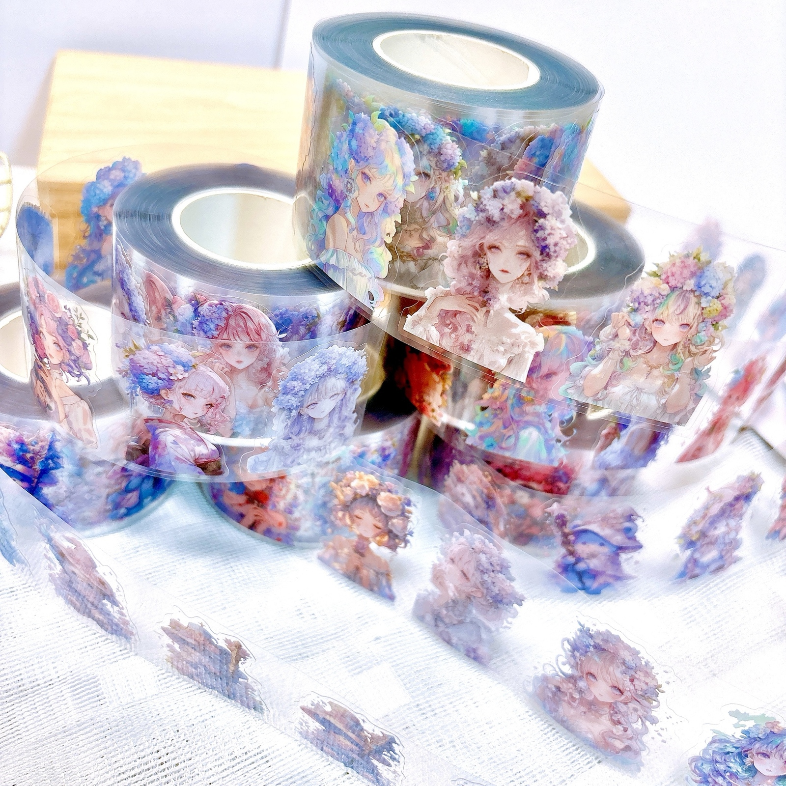 フローラルプリンセスPETロールステッカー6種ハイドランジアの