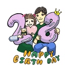 似顔絵イラスト(誕生日)