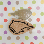 ジンベエザメはんこ（重ね押し）