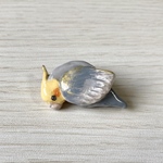 オカメインコのブローチ