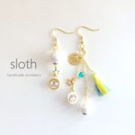 【M様オーダー】colorful tassel × gold coin