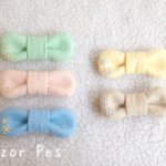 春色＊パステル リボンブローチ