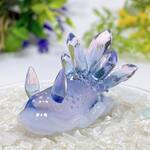 U1084［フラワリィクォーツ］宇宙を宿すガラスのウミウシ