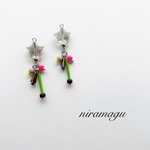 star beads＊green stick pierce