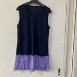 M 75cmワンピース　レース紫