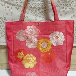 ✨処分価格✨【訳あり品】帯リメイク🌼花柄トートバッグ
