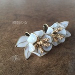 黄昏の花 イヤリング
