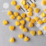 【10pcs】[SL-003] ハート シェル ミニ 小粒 染め イエロー