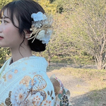 White×gold 髪飾り(金箔set)