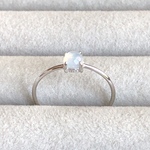 【SALE★30％OFF】天然石リング：オパール（カボション4㎜/シルバー/13号）