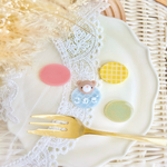 ドアプレート風ブローチ𓊆きいろ𓊇
