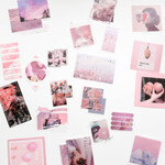 SALE！フレークシールセット　40枚　taste pink　[AX135]